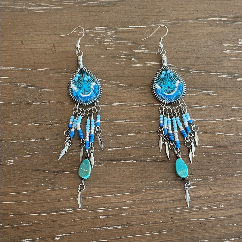Native American Dream Catcher Earrings
